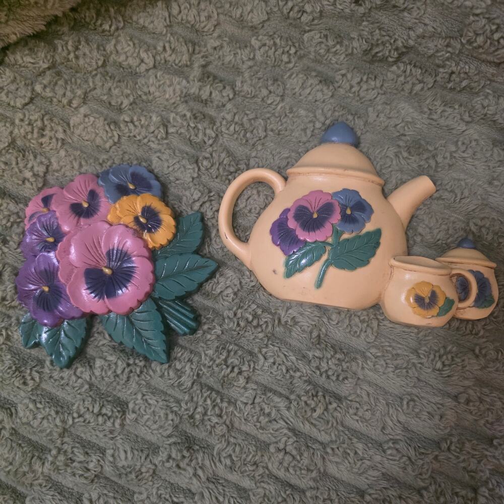 Burwood Vintage Wall Decor Grannycore Cottagecore 1995 2 pc